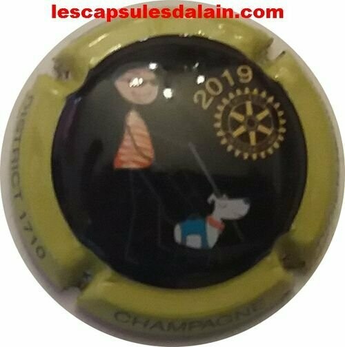 BELLE CAPSULE CHAMPAGNEDIDIER HERBERT ROTARY 2019 NUMEROTE / 1000EX NEWS