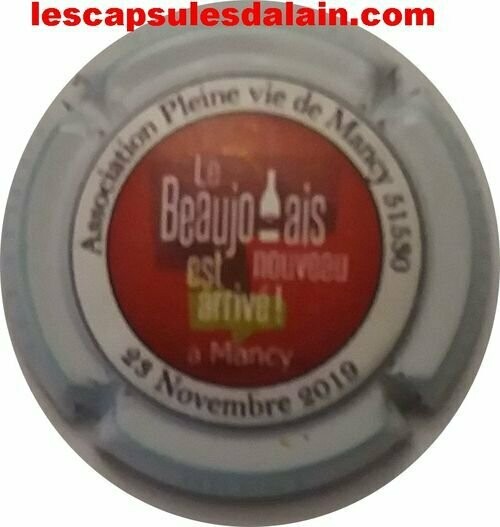 BELLE CAPSULE CHAMPAGNE GUILLETTE BREST BEAUJOLAIS MANCY 2019 BLANC NEWS