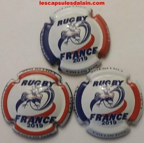 3 BELLES CAPSULES CHAMPAGNE COLLIN JEAN RUGBY 2019 REF N°14 a 14b NEWS