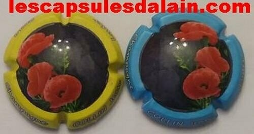 2 BELLES CAPSULES CHAMPAGNE COLLIN JEAN COQUELICOTS 2019 REF N°13 et 13a NEWS