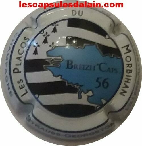 BELLE CAPSULE CHAMPAGNE STRAUSS GEORGETON PLACO DU MORBIHAN REF N°34 NEWS