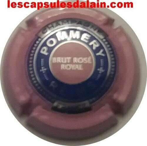 CAPSULE CHAMPAGNE POMMERY BRUT ROSE ROYAL RÉF N°117b