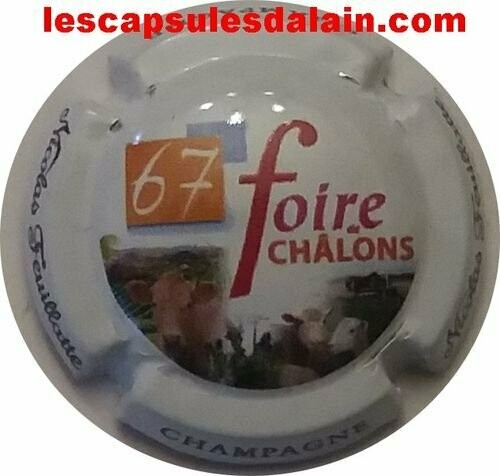 BELLE CAPSULE CHAMPAGNE NICOLAS FEUILLATTE 67eme FOIRE CHALONS REF N°48g NEWS