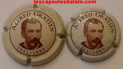 CAPSULE CHAMPAGNE +QUART GRATIEN ALFRED  REF N°1 et 2 NEWS