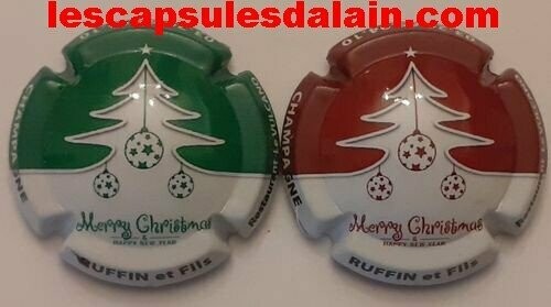 2 BELLES CAPSULES CHAMPAGNE RUFFIN ET FILS MEILLEURS VOEUX 2020 REF N°60 et 60a NEWS