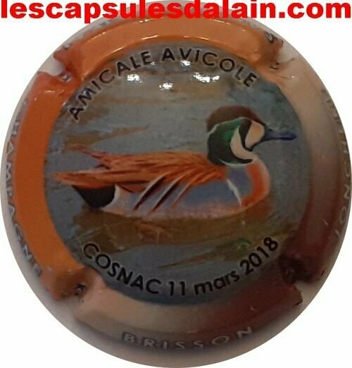 BELLE CAPSULE CHAMPAGNE BRISSON JONCHERE amicale viticole de cognac N°58 NEWS