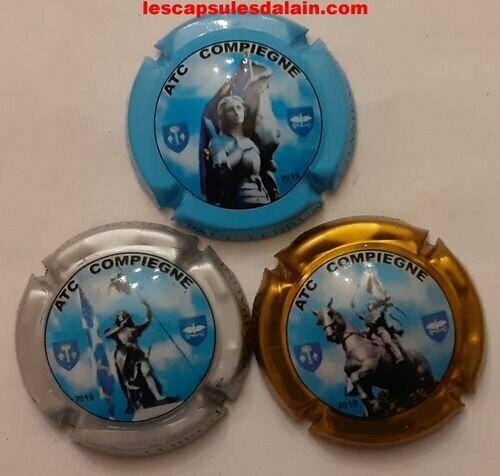 3 BELLES CAPSULES CHAMPAGNE LEBRUN PAUL ATC COMPIEGNE REF N°65 a 65b NEWS