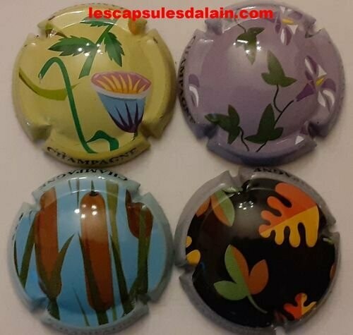 4 BELLES CAPSULES CHAMPAGNE GENERIQUE REF N°812 a 812c NEWS