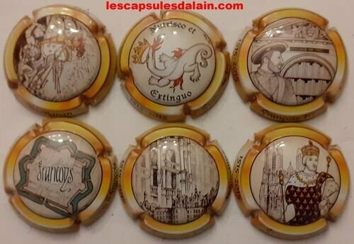 6 BELLES CAPSULES CHAMPAGNE GENERIQUE REF N°915 a 915e NEWS