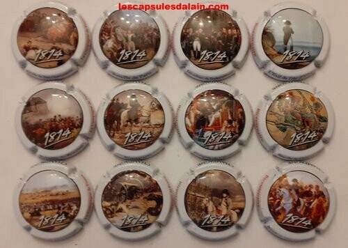12 BELLES CAPSULES CHAMPAGNE GENERIQUE napoleon REF N°902 a 902k NEWS