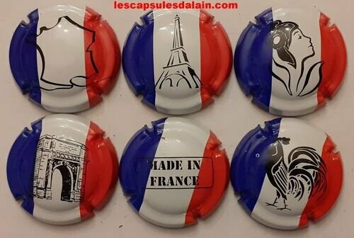 6 BELLES CAPSULES CHAMPAGNE GENERIQUE REF N°944 a 944e NEWS