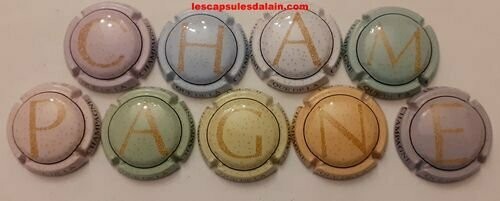 9 BELLES CAPSULES CHAMPAGNE GENERIQUE PUZZLE REF N°1067 a 1067h NEWS