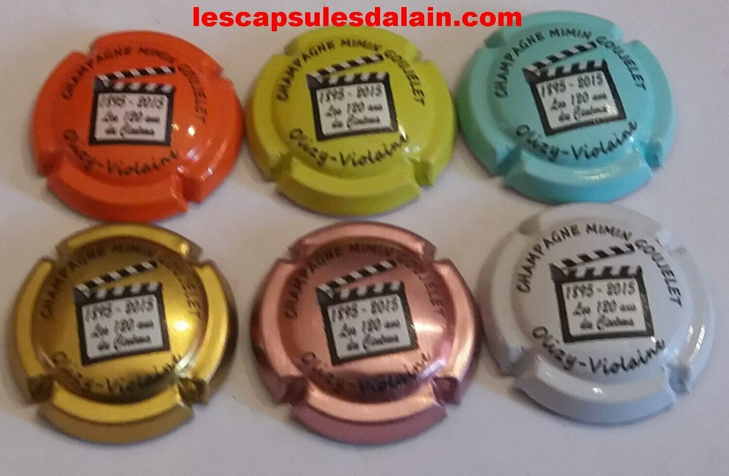 6 BELLES CAPSULES CHAMPAGNE MIMIN GOUGELET REF N°5 a 5e NEWS