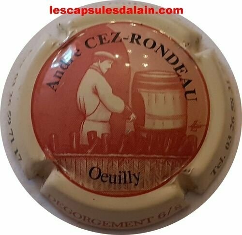 CAPSULE CHAMPAGNE CEZ RONDEAU REF N°705e