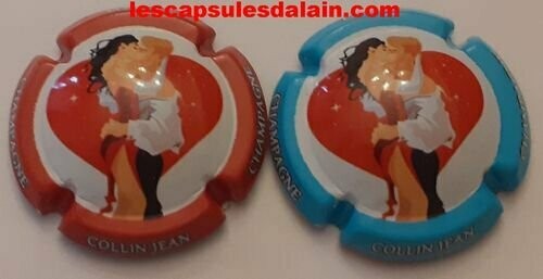 2 BELLES CAPSULES CHAMPAGNE COLLIN JEAN ST VALENTIN 2020 REF N° 18 et 18a NEWS