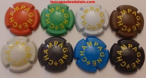 8 BELLES CAPSULES CHAMPAGNE GENERIQUE FLEUR DE LYS NEWS
