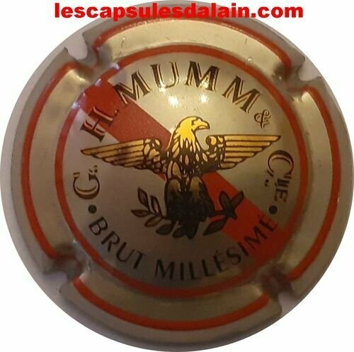 CAPSULE CHAMPAGNE MUMM G.H & CIE BRUT MILLESIME RÉF N°106