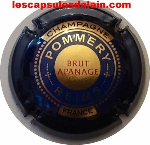 CAPSULE CHAMPAGNE POMMERY BRUT APANAGE RÉF N°117a