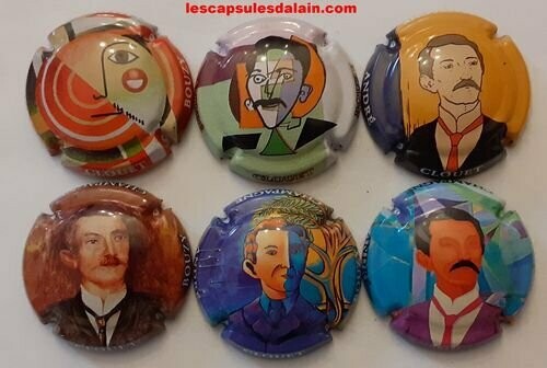 6 BELLES CAPSULES CHAMPAGNE CLOUET ANDRE NOUVELLE SERIE NEWS