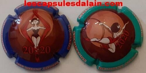 2 BELLES CAPSULES CHAMPAGNE DE MILLY ALBERT CABARET 2020 REF N° 36g et 36h NEWS