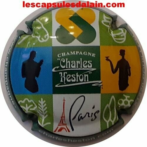 CAPSULE CHAMPAGNE SIX COTEAUX CHARLES HESTON RÉF N°14