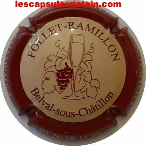 CAPSULE CHAMPAGNE FOLLET RAMILLON RÉF N°1 CAPSULE CHAMPAGNE FOLLET RAMILLON RÉF N°1