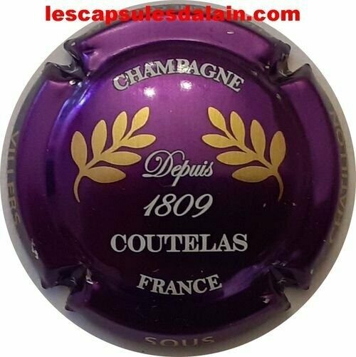 CAPSULE CHAMPAGNE COUTELAS DAMIEN RÉF N°7c