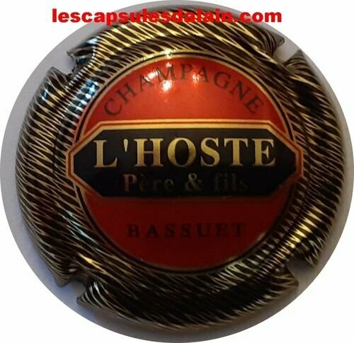 BELLE CAPSULE CHAMPAGNE L'HOSTE PERE & FILS RÉF N°10 NEWS