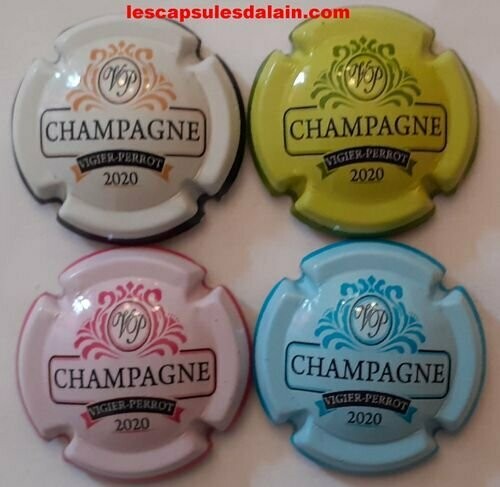 4 BELLES CAPSULES CHAMPAGNE VIGIER PERROT BLASON REF N° 48 a 48c NEWS