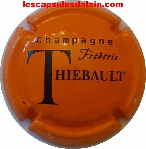 Capsule de champagne THIEBAULT Frédéric 13c. Gris pâle et noir 