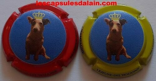 2 BELLES CAPSULES CHAMPAGNE LEJEUNE DEL'HOZANNE CHIEN NEWS