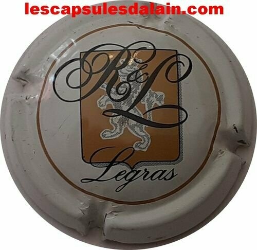 BELLE CAPSULE CHAMPAGNE LEGRAS petit écusson RÉF N°2a NEWS