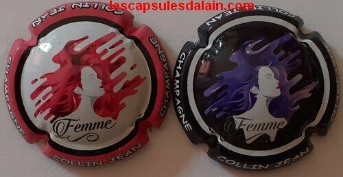 2 BELLES CAPSULES CHAMPAGNE COLLIN JEAN FEMMES 2020 REF N°15 et 15a NEWS