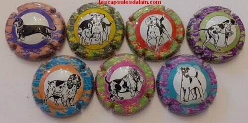 7 BELLES CAPSULES CHAMPAGNE DELIGNY GERARD CHIENS DE CHASSE REF N°11 a 11f NEWS