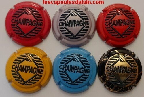 6 BELLES CAPSULES CHAMPAGNE GENERIQUE EN RELIEF NEWS