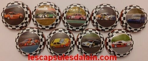 9 BELLES CAPSULES CHAMAPGNE NOIZET CREMONT VOITURE DE SPORT REF N°5 a 5h NEWS