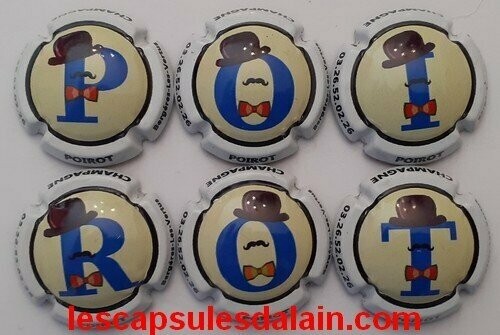 6 BELLES CAPSULES CHAMPAGNE POIROT PUZZLE 2020 REF N°17 a 17e NEWS