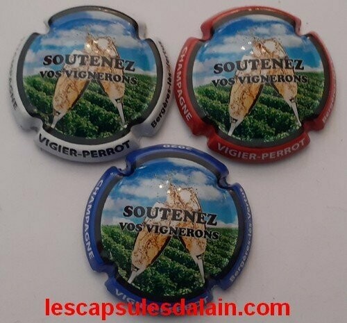 3 BELLES CAPSULES CHAMPAGNE VIGIER PERROT SOUTENEZ VOS VIGNERONS NEWS