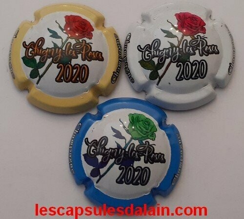 3 BELLES CAPSULES CHAMPAGNE CHIGNY LES ROSES 2020 REF N°20 a 20e NEWS