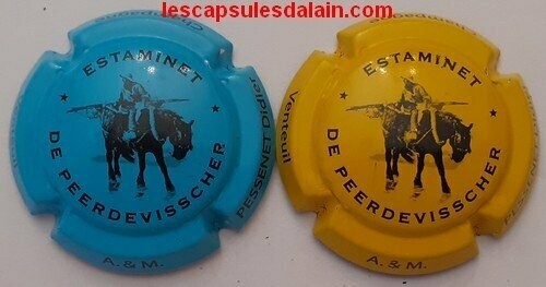 2 BELLES CAPSULES CHAMPAGNE PESSENET DIDIER REF N°37e et 37f NEWS