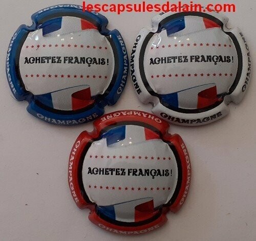 3 BELLES CAPSULES CHAMPAGNE GENERIQUE ACHETEZ FRANCAIS 2020 REF N°1138 a 1138bNEWS