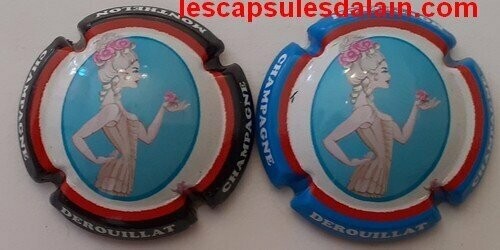 2 BELLES CAPSULES CHAMPAGNE DEROUILLAT CAME 2020 REF N°16h et 16i NEWS