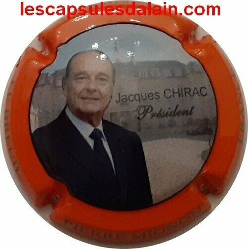 BELLE CAPSULE CHAMPAGNE PIERRE MIGNON JACQUES CHIRAC REF N°150f NEWS