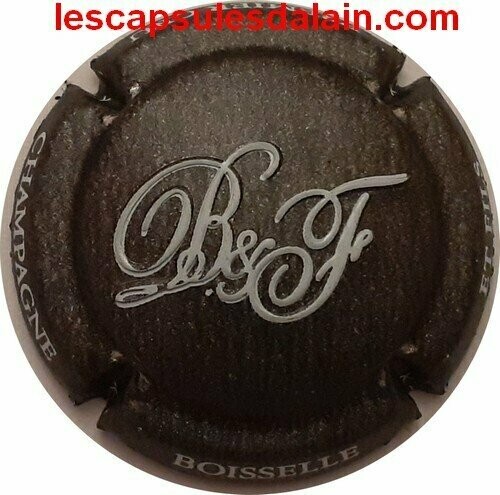 BELLE CAPSULE CHAMPAGNE BOISSELLE & FILS RELIEF BLANC REF N°23 NEWS