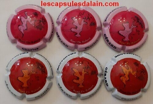 6 BELLES CAPSULES CHAMPAGNE GERARD CHARLES FEMMES RAISINS 2020 REF N°22 a 22e NEWS