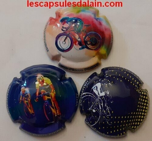 3 BELLES CAPSULES CHAMPAGNE POIREL J.PIERRE TOUR DE FRANCE  2020 REF N° 10 a 10B NEWS
