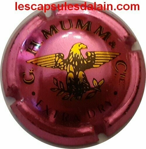 CAPSULE QUARD CHAMPAGNE MUMM G.H & C ROSE EXTRA DRY REF N°112