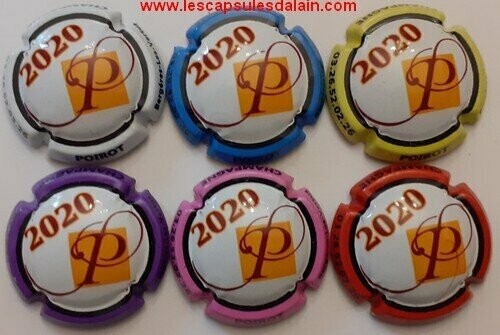 6 BELLES CAPSULES CHAMPAGNE POIROT 2020 REF N° 14f a 14k  NEWS