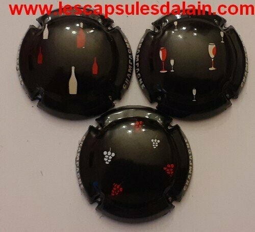 3 BELLES CAPSULES CHAMPAGNE GENERIQUE 2020 REF N°1132 a 1132b NEWS