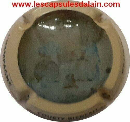 BELLE CAPSULE CHAMPAGNE COURTY BIENFAIT FRESQUE DES COMPAGNONS REF N°8 NEWS